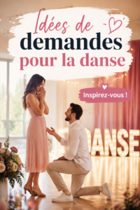 Une idée créative pour une demande de danse mémorable avec des accessoires personnalisés.