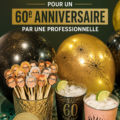 Idées créatives pour une fête d'anniversaire de 60 ans, avec décorations colorées et ambiance festive.