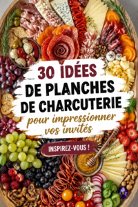 Plateau de charcuterie coloré avec assortiments de viandes et fromages