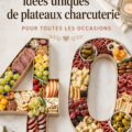 Plateau de charcuterie coloré avec diverses viandes et fromages
