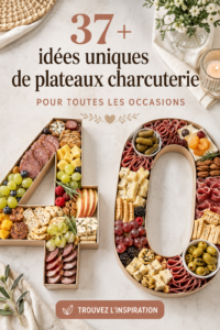 Plateau de charcuterie coloré avec diverses viandes et fromages