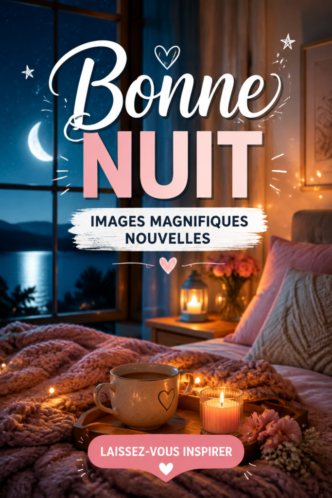 Image apaisante d'un paysage nocturne avec des étoiles scintillantes