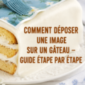 Gâteau décoré avec une photo comestible sur le dessus