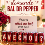 Proposition romantique avec un décor créatif pour une demande