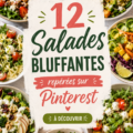 Assiette de salades colorées et fraîches prête pour un repas d'été