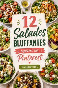 Assiette de salades colorées et fraîches prête pour un repas d'été