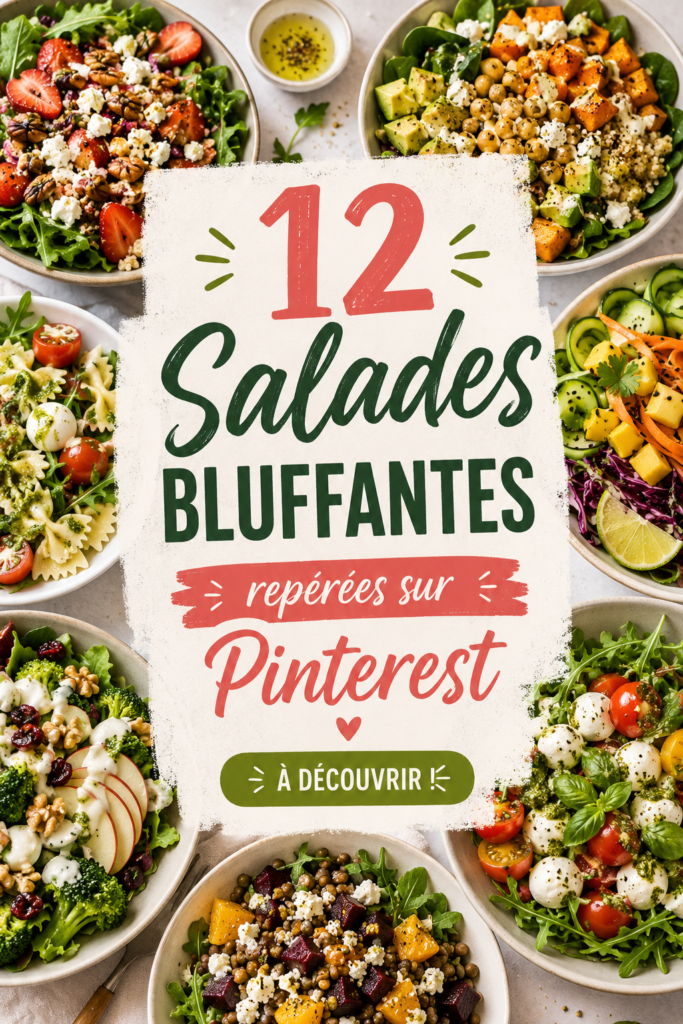 Assiette de salades colorées et fraîches prête pour un repas d'été