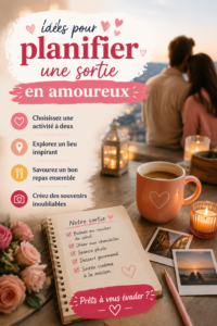 Couple souriant pendant une sortie romantique au parc