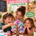 Un arbre magique aux cristaux colorés, réalisé par une famille
