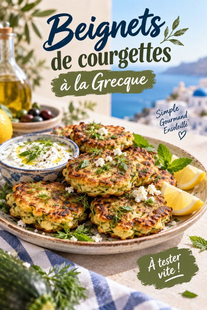 Beignets de courgettes croustillants prêts à être dégustés