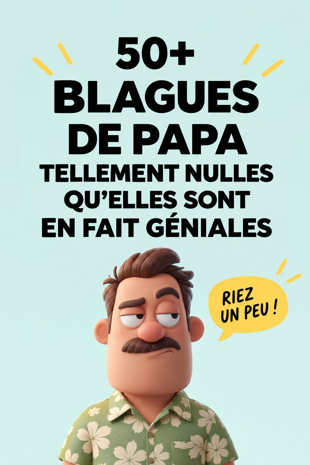 Un homme riant en racontant une blague de papa à ses enfants lors d'une fête