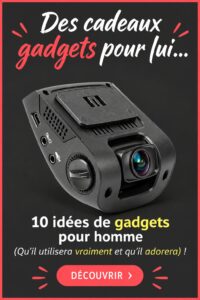 Sélection de gadgets modernes et pratiques pour les hommes, sur fond de célébration.