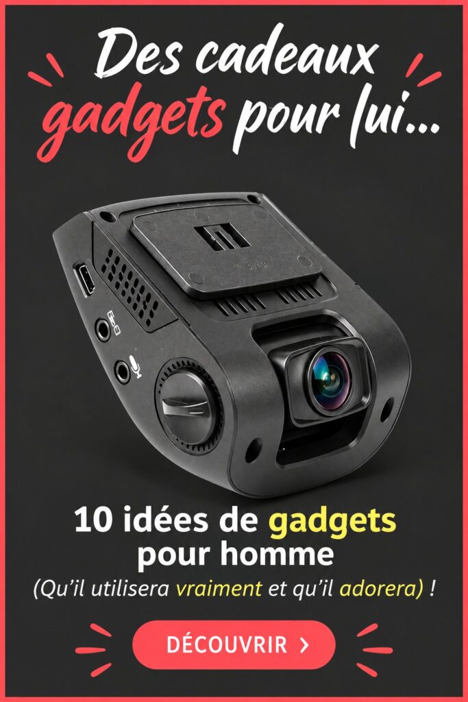 Sélection de gadgets modernes et pratiques pour les hommes, sur fond de célébration.