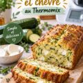 Cake courgettes et chèvre fraîchement préparé au Thermomix