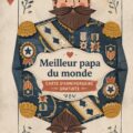 Une carte d'anniversaire colorée créée pour un père avec des illustrations et un message tendre.