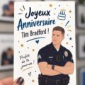 Carte d'anniversaire personnalisée avec des couleurs vives et un design créatif.