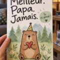 Célébration de la fête des pères avec un cadeau surprise