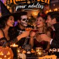 Décorations d'Halloween créées pour une fête réussie entre adultes.