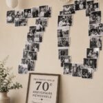 Fête d'anniversaire joyeuse en l'honneur du 70e anniversaire d'un père entouré de famille et d'amis.