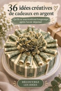 Un cadeau d'argent joliment emballé pour une occasion spéciale