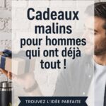 Un ensemble de cadeaux originaux pour hommes disposés sur une table