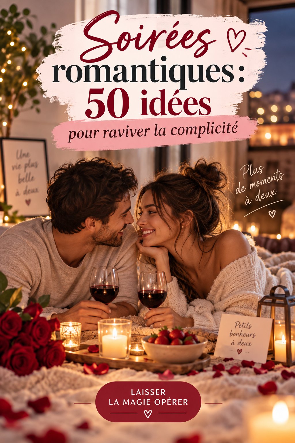 Un couple partage un moment romantique lors d'un dîner aux chandelles
