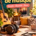 Décoration de fête avec des éléments musicaux magnifiques.