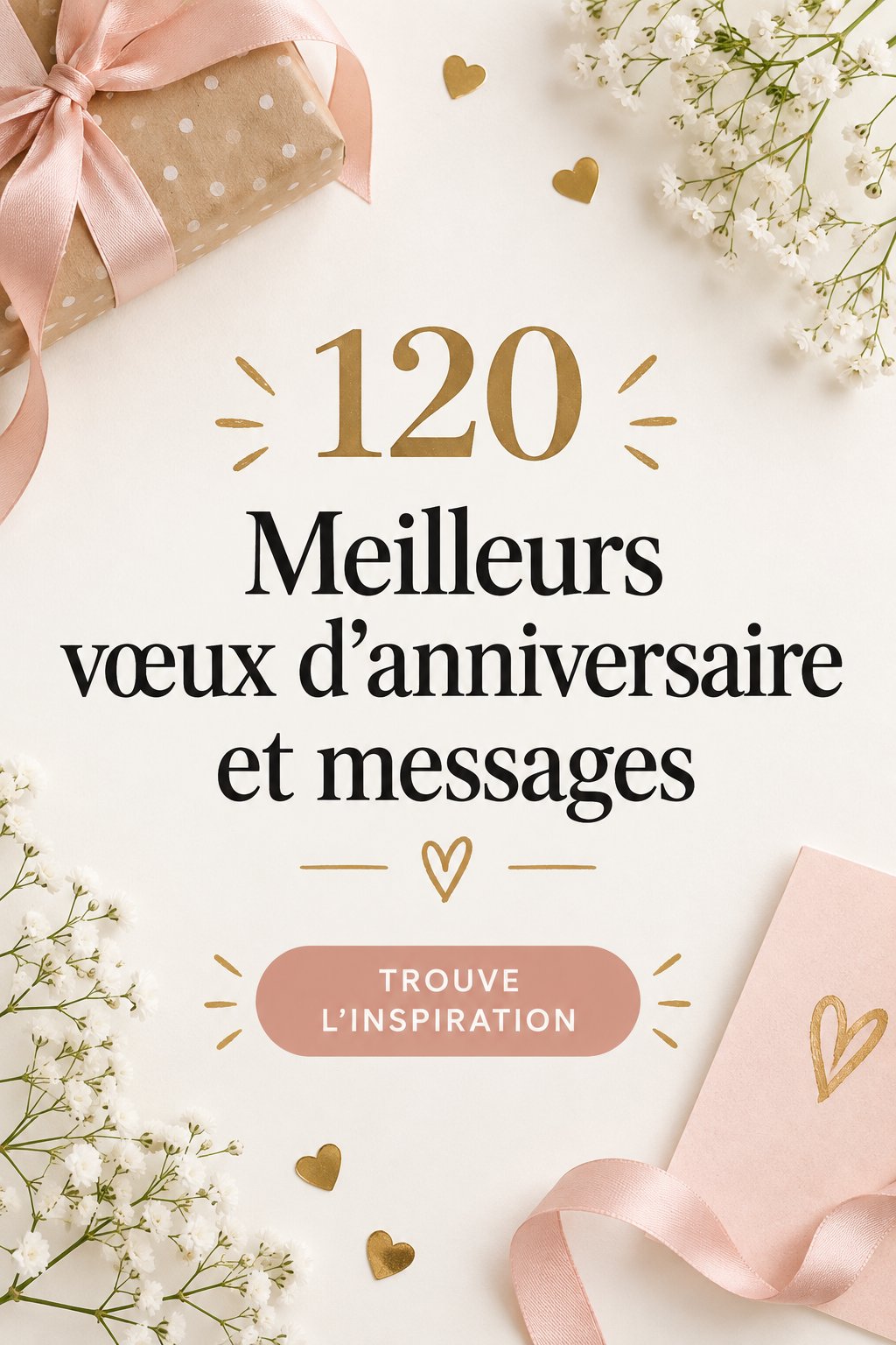 Un collage d'idées de messages d'anniversaire avec des vœux écrits sur des cartes colorées.