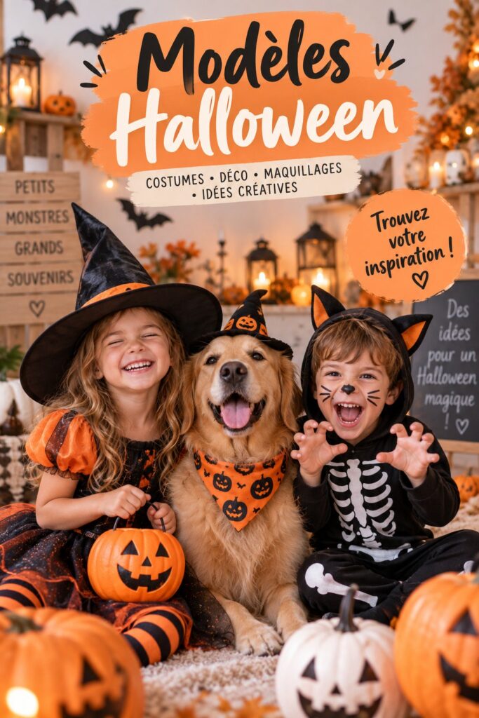 Modèles créatifs de décoration et costumes pour Halloween