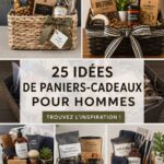 Un panier cadeau DIY pour homme, rempli d'articles personnalisés et créatifs.