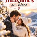 Couple amoureux posant dans un décor hivernal pour une séance photo de fiançailles.