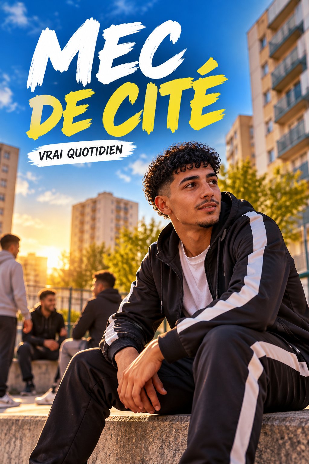 Shooting photo d'un homme dans un décor urbain dynamique