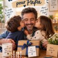 Une carte d'anniversaire avec des vœux touchants pour un père.