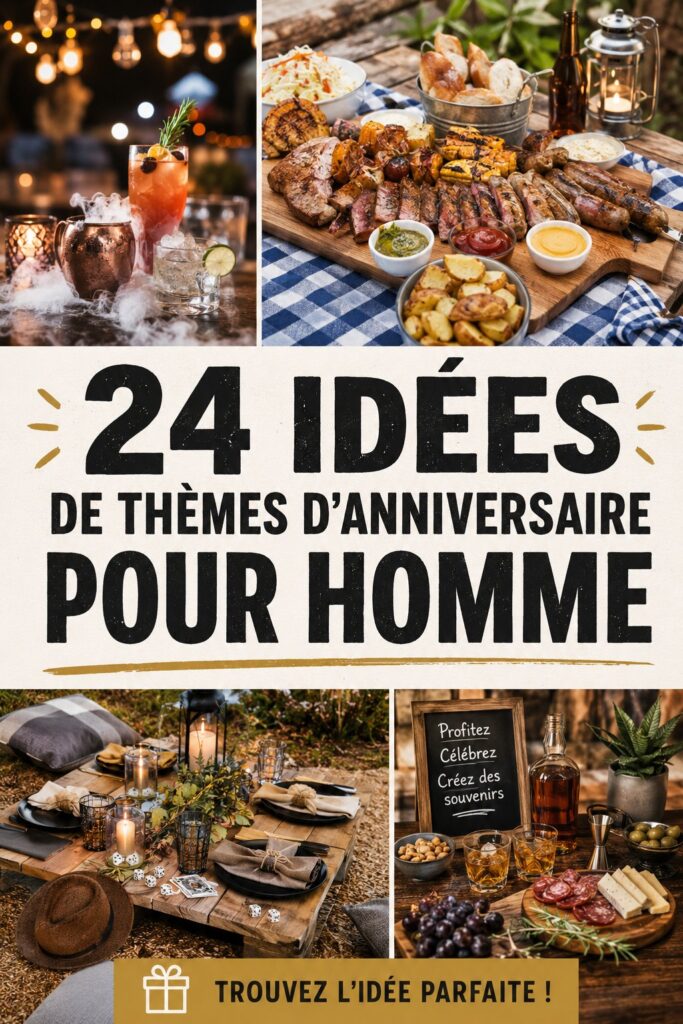 Thèmes créatifs pour un anniversaire masculin