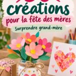 Un collage de bricolages faits main à offrir à grand-mère pour la fête des mères.