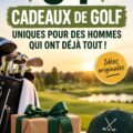 Un homme heureux reçoit un cadeau de golf unique