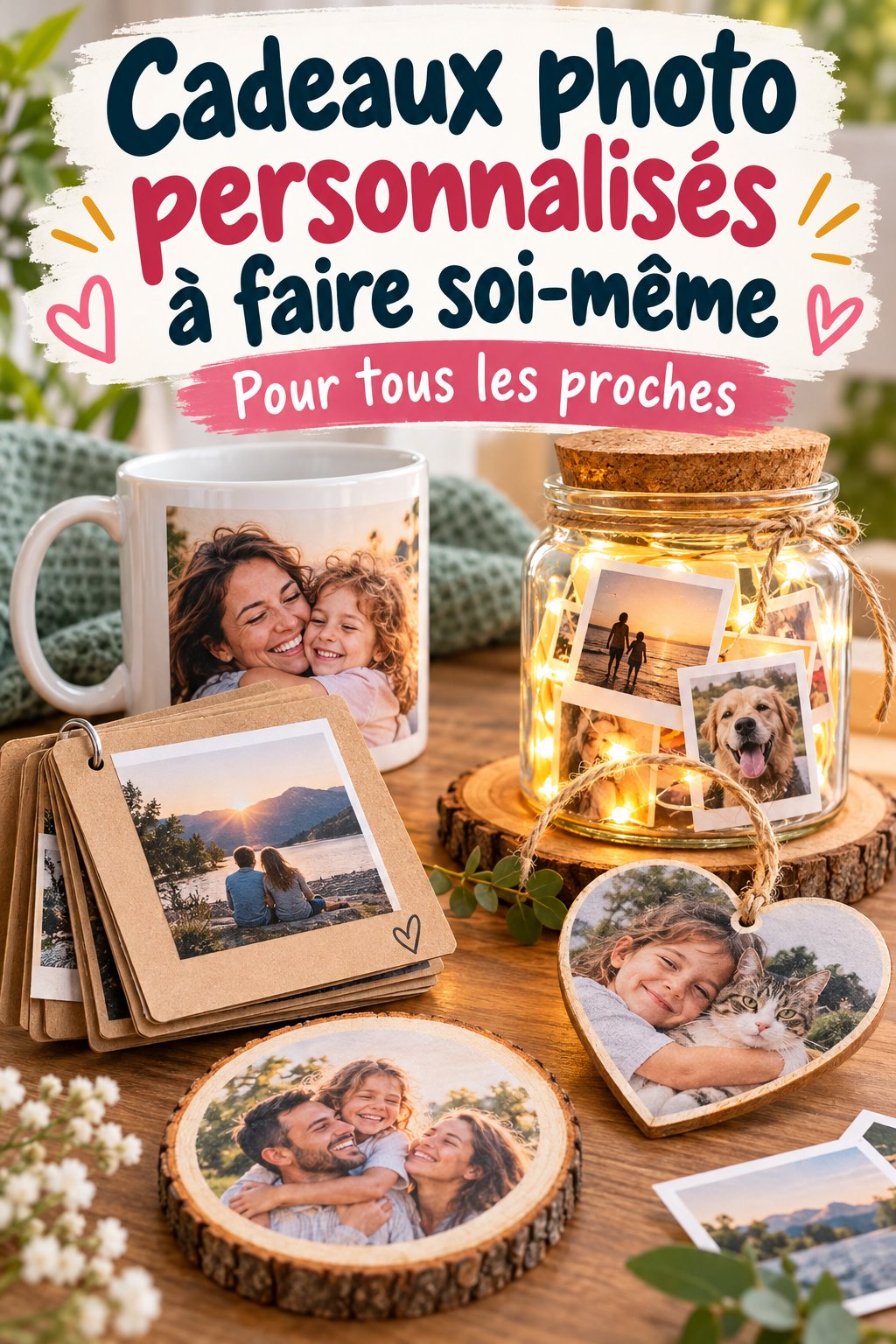 Cadeau photo personnalisé fait main, illustrant une belle créativité à offrir.