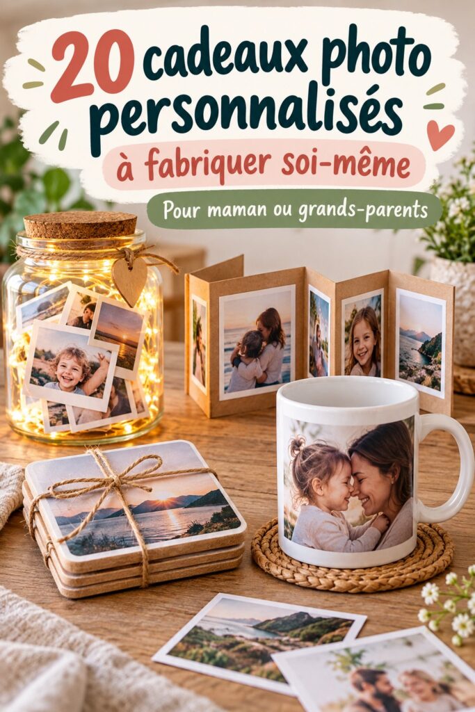 Collage de souvenirs photo en DIY pour la fête des mères