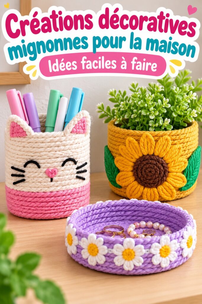 Un intérieur décoré avec des créations DIY adorables et personnelles.