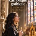 Décoration gothique pour un mariage avec des éléments catholiques.