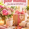 Un assortiment de cadeaux uniques pour une maman heureuse.