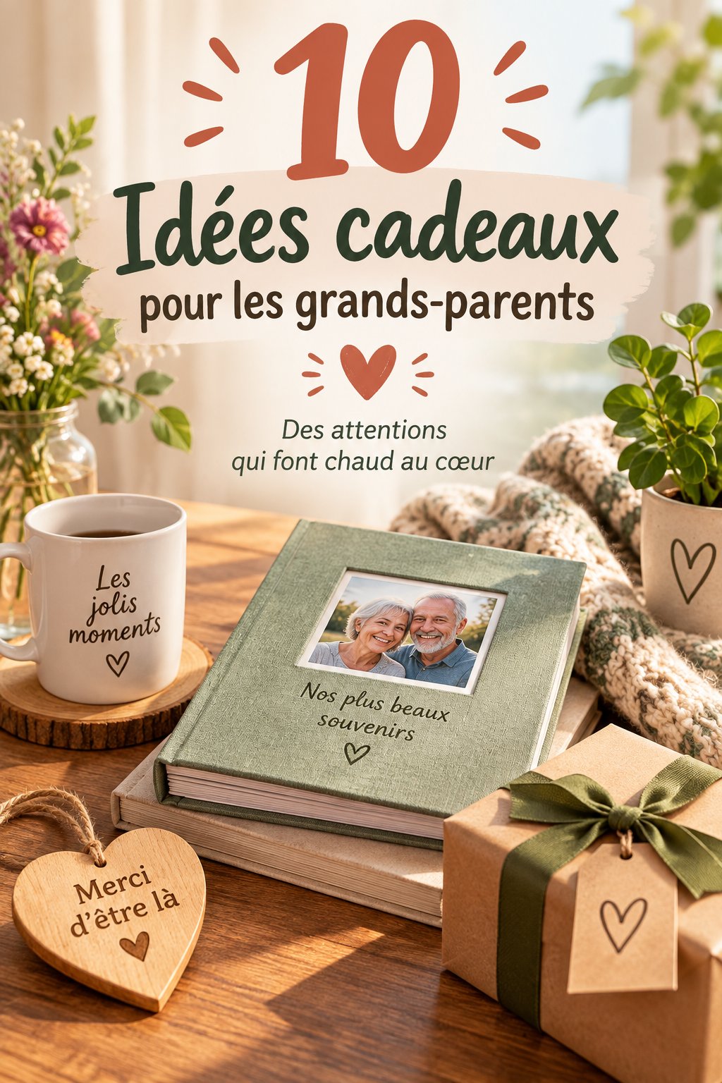 Une collection de beaux cadeaux pour grands-parents