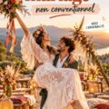 Un mariage en extérieur avec une décoration colorée et des éléments uniques