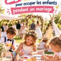 Enfants jouant à des jeux pendant un mariage en plein air