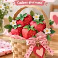 Un joli panier gourmand rempli de délices pour la fête des mères