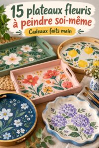Un plateau fleuri DIY décoré pour la fête des mères