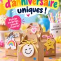 Des souvenirs d'anniversaire uniques, présentés sur une table de fête.