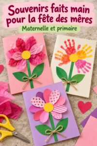 Des souvenirs artisanaux pour la fête des mères, réalisés avec amour et créativité.