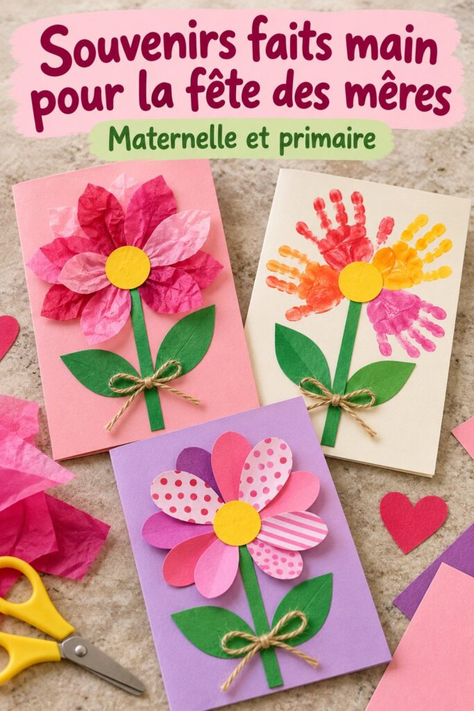 Des souvenirs artisanaux pour la fête des mères, réalisés avec amour et créativité.